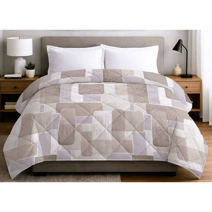 Trapuntino Estivo Leggero 100gr Ideale Primavera/ Estate Disegno Brik Beige