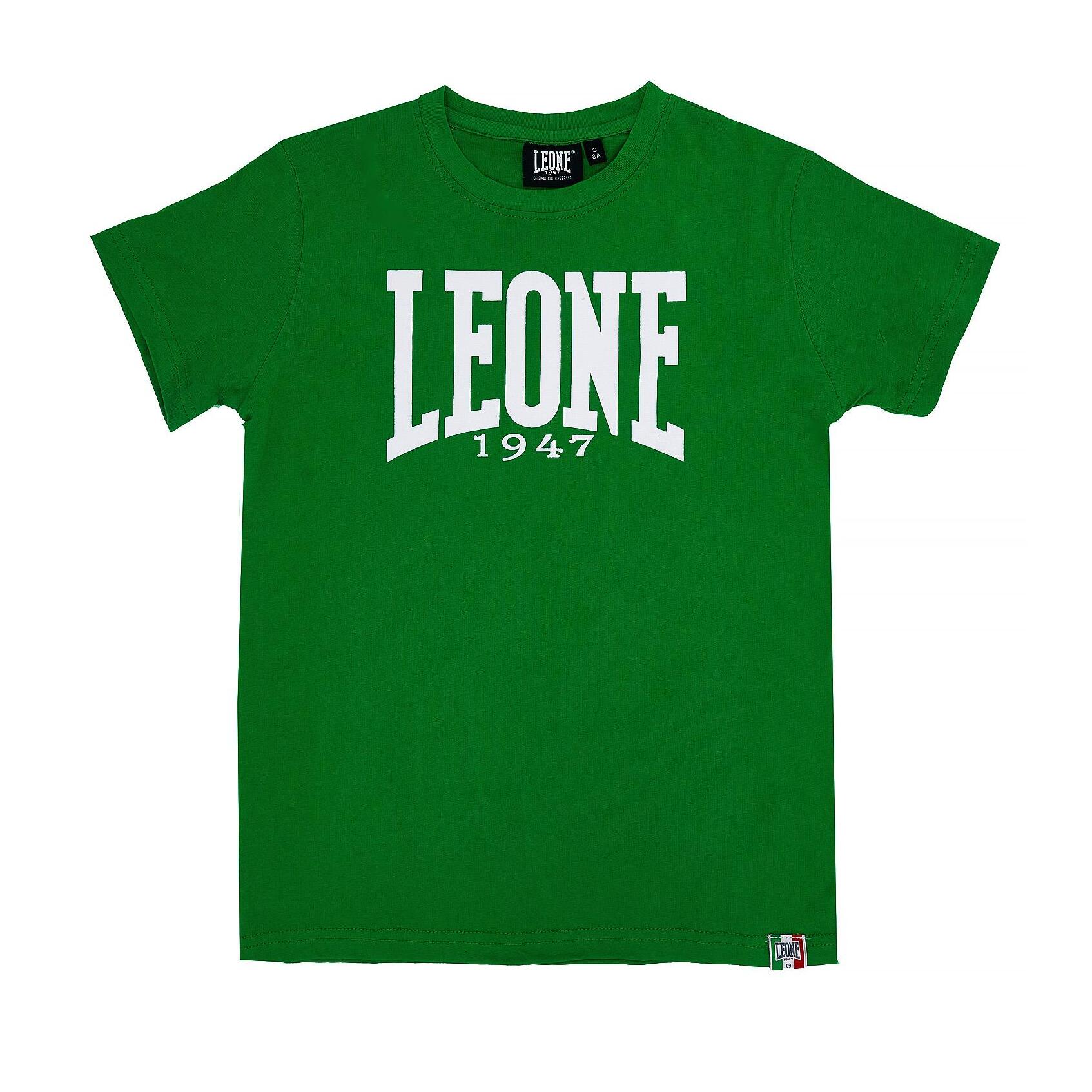 Camiseta básica de manga corta niño logo grande