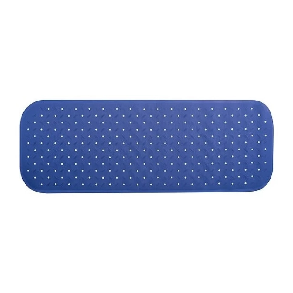 Tapis Fond de baignoire antidérapant Caoutchouc CLASS 36x97cm Bleu MSV