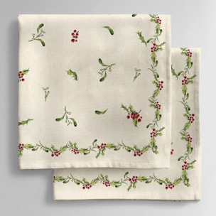 Lot de 2 serviettes Holly 1225