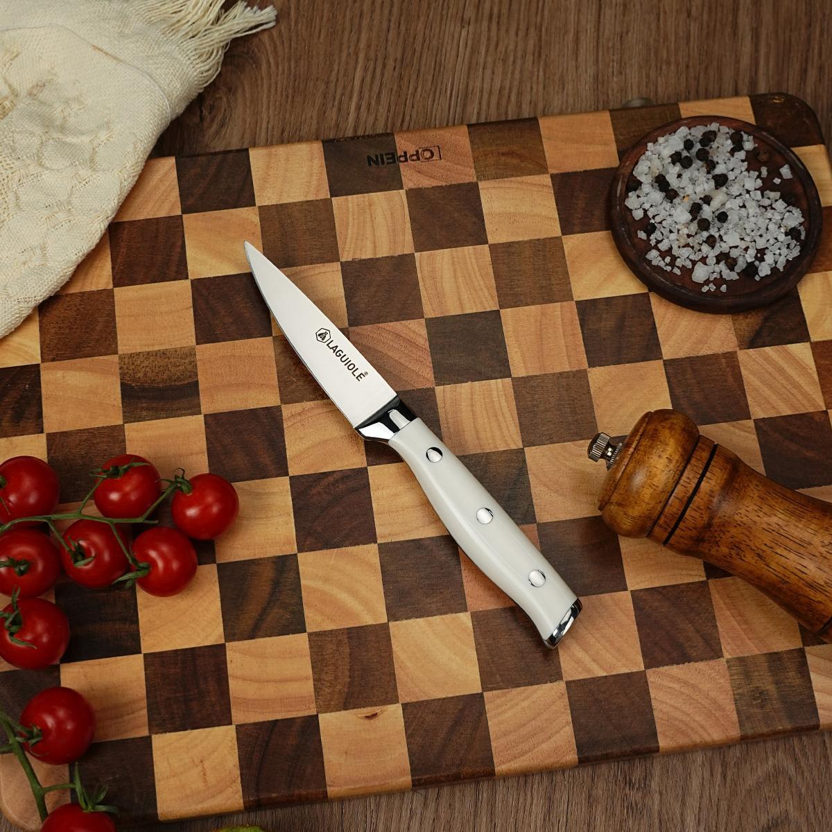 Couteau à légumes blanc   - "Elégance"