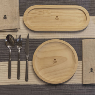 Plato de madera aperitivos ø25,5cm scalpers home