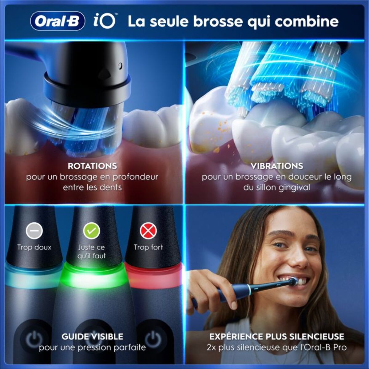 Brosse à dents électrique ORAL-B iO5s Series Ocean Blue