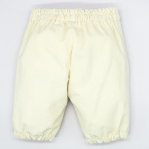 PANTALÓN GOMAS BAJO PANA BLANCO