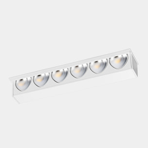 LEDS C4 Downlight Bento Wall Washer 6 LEDS 6 Blanco cálido - 2700K CRI 90 Negro IP20 421lm