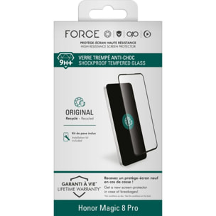 Protège écran FORCE GLASS Honor Magic 8 Pro verre trempé