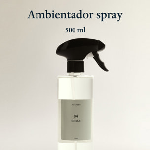 Set de 2 difusores spray de 500ml con aromas de cedro y jazmín blanco scalpers