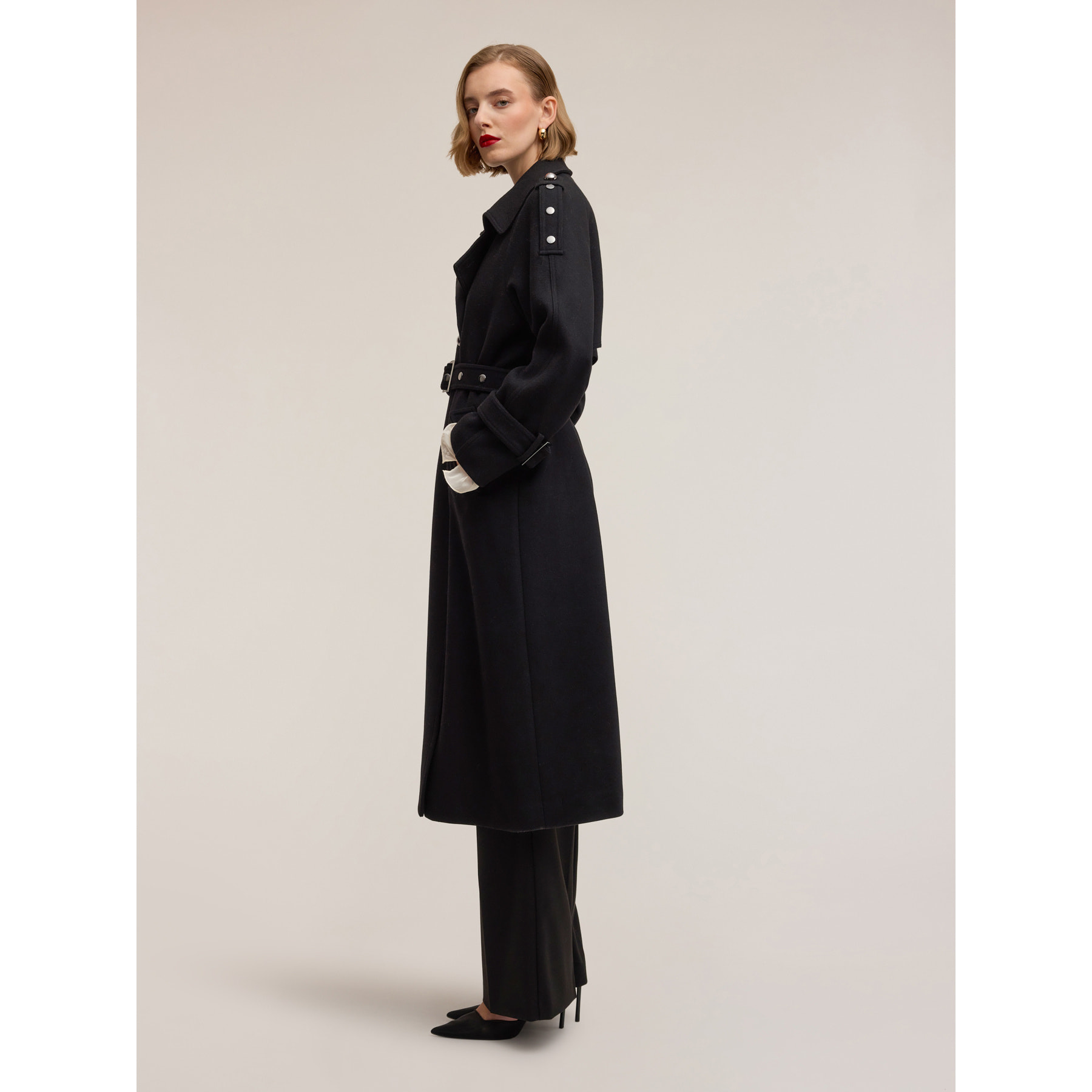 Motivi - Trench doppiopetto Smart Couture - Nero
