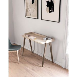 Escritorio Paris roble y moka 81x111x50