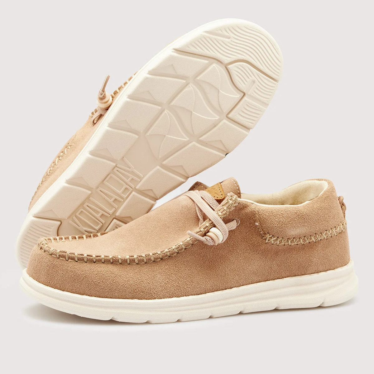 Mocasín Casual Serraje Beige Nude - Mullilah