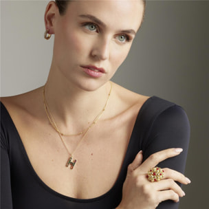 Pendientes Lux by Lux acabados baño oro 18K