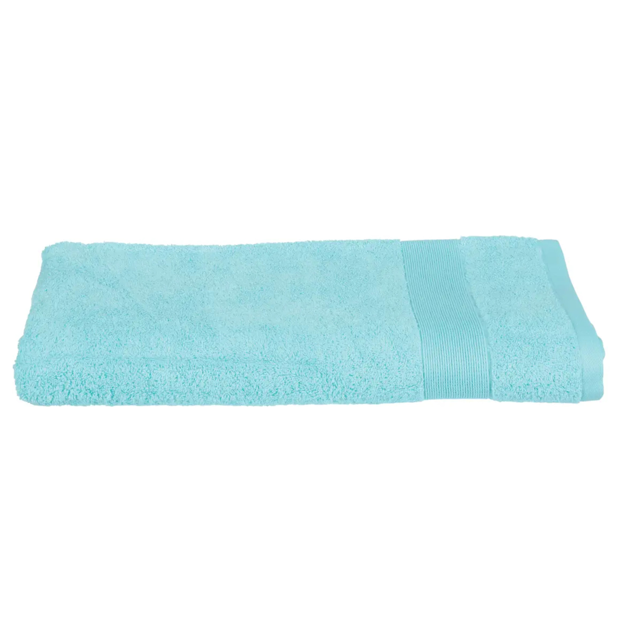 Drap de bain "Praia" coton bleu turquoise 100x150cm