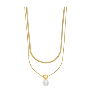 Collar Cerya acabado oro amarillo 18k