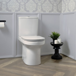 WC au sol sans bride Elite + tabouret physiologique blanc