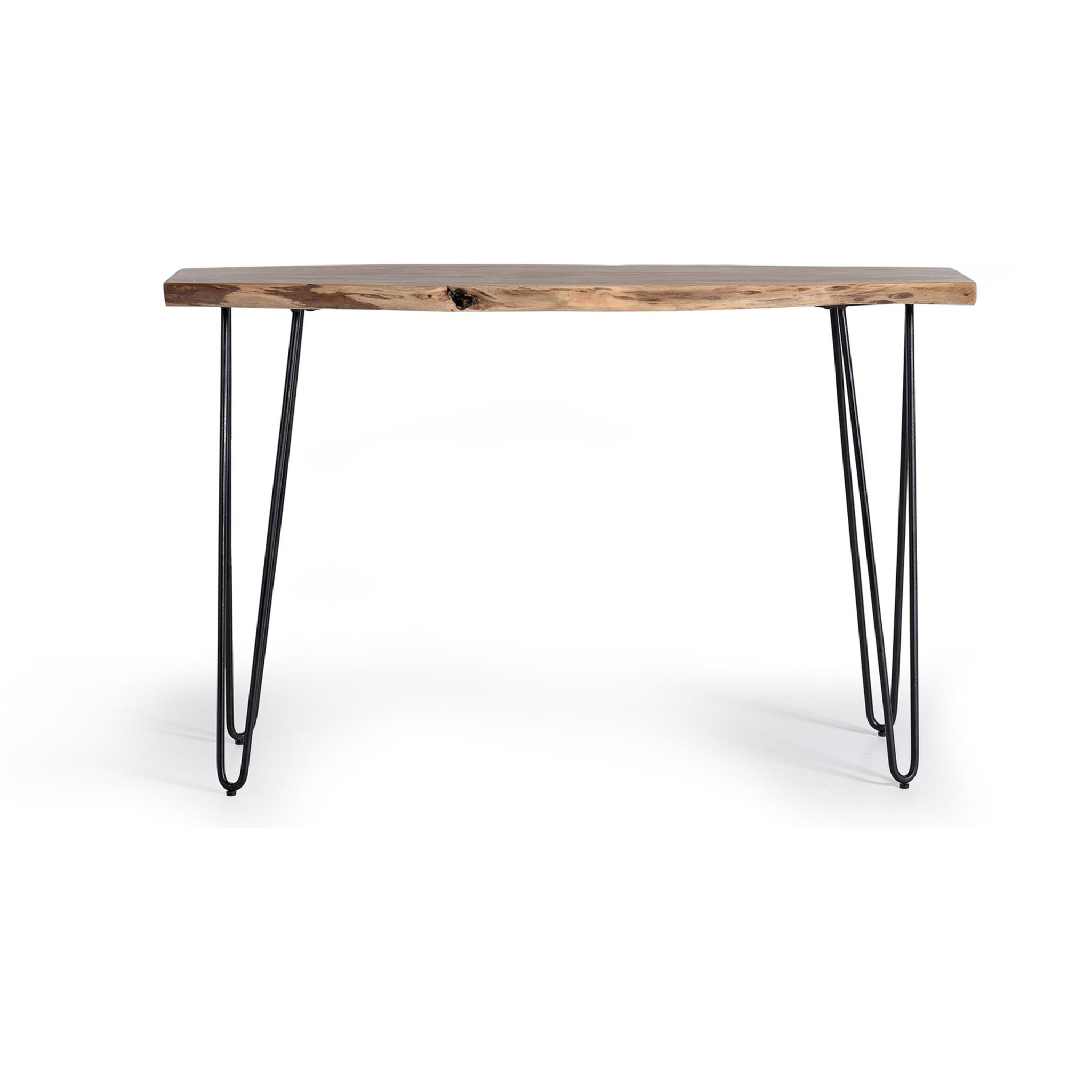 Consola de Madera de Acacia 120 Cm Estilo Industrial Moderno