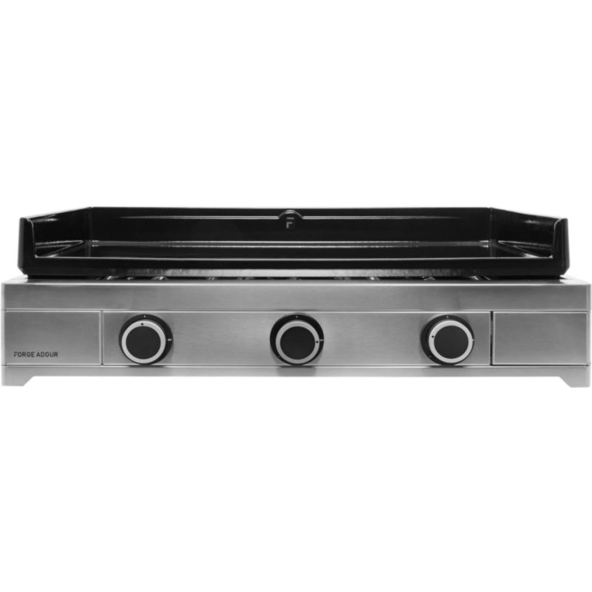 Plancha gaz FORGE ADOUR Modern 75 Inox 3 brûleurs à poser, 74.4x40.2 cm