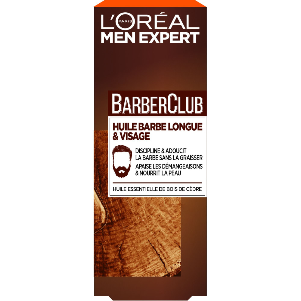 L'Oréal Men Expert Barber Club Huile Barbe Longue et Visage - 30ml