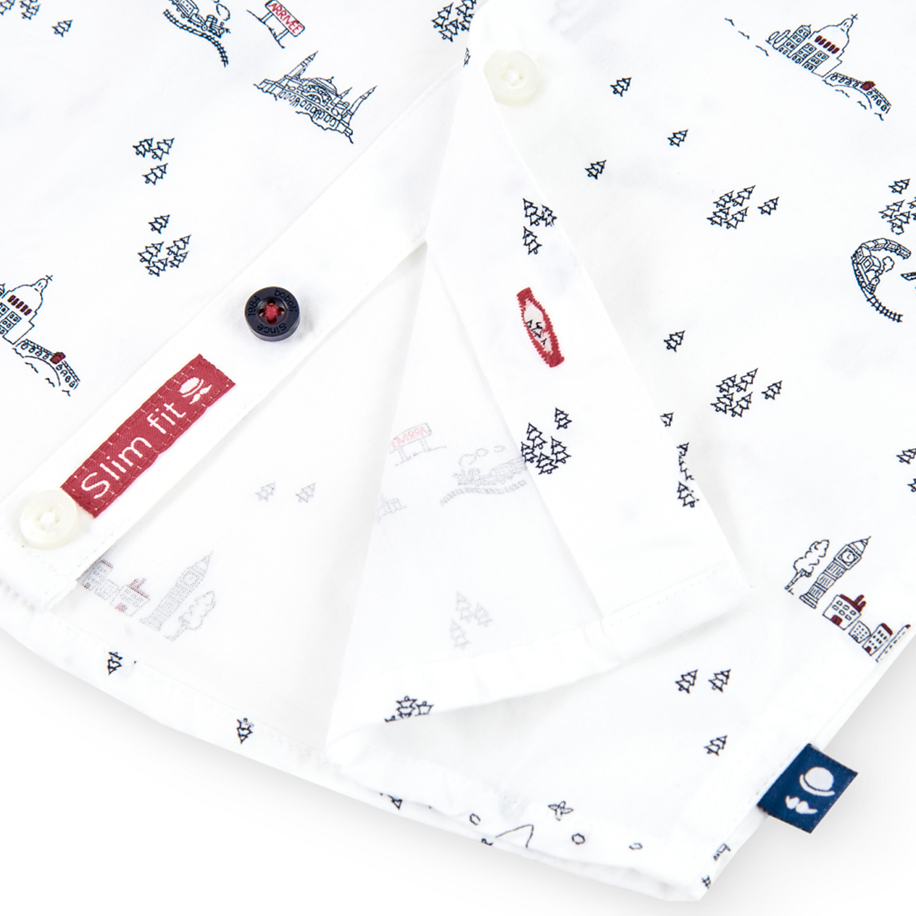 Camisa popelín "Orient Express" de bebé