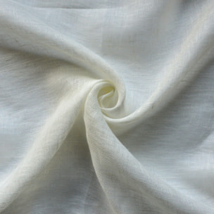 Rideau voilage 100% lin fluide - Ecru