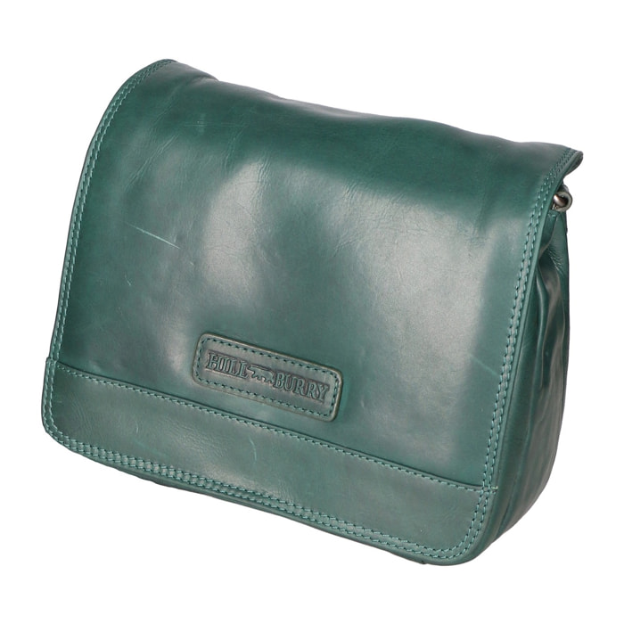 Borsa a tracolla da uomo - Modello Talos - 100% pelle - 21.0 x 23.0 x 8.0 cm