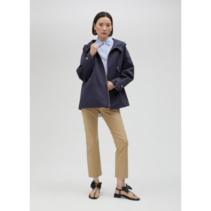 Parka corto con cappuccio