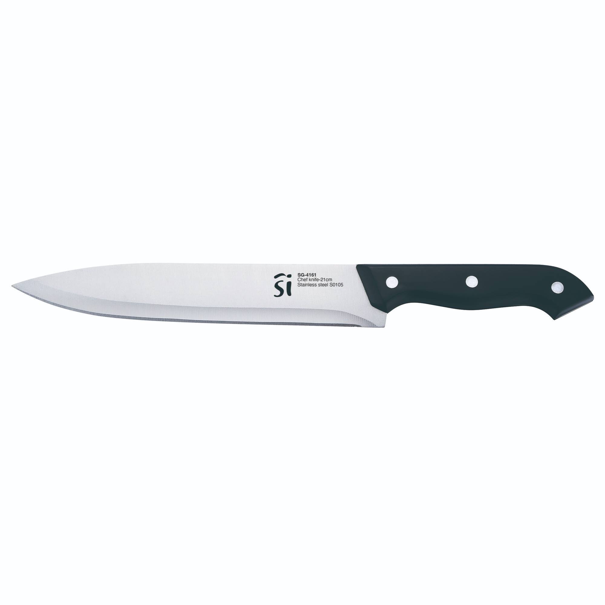 Juego de 7pzs cuchillos de cocina en acero inoxidable + tacoma marrón san ignacio