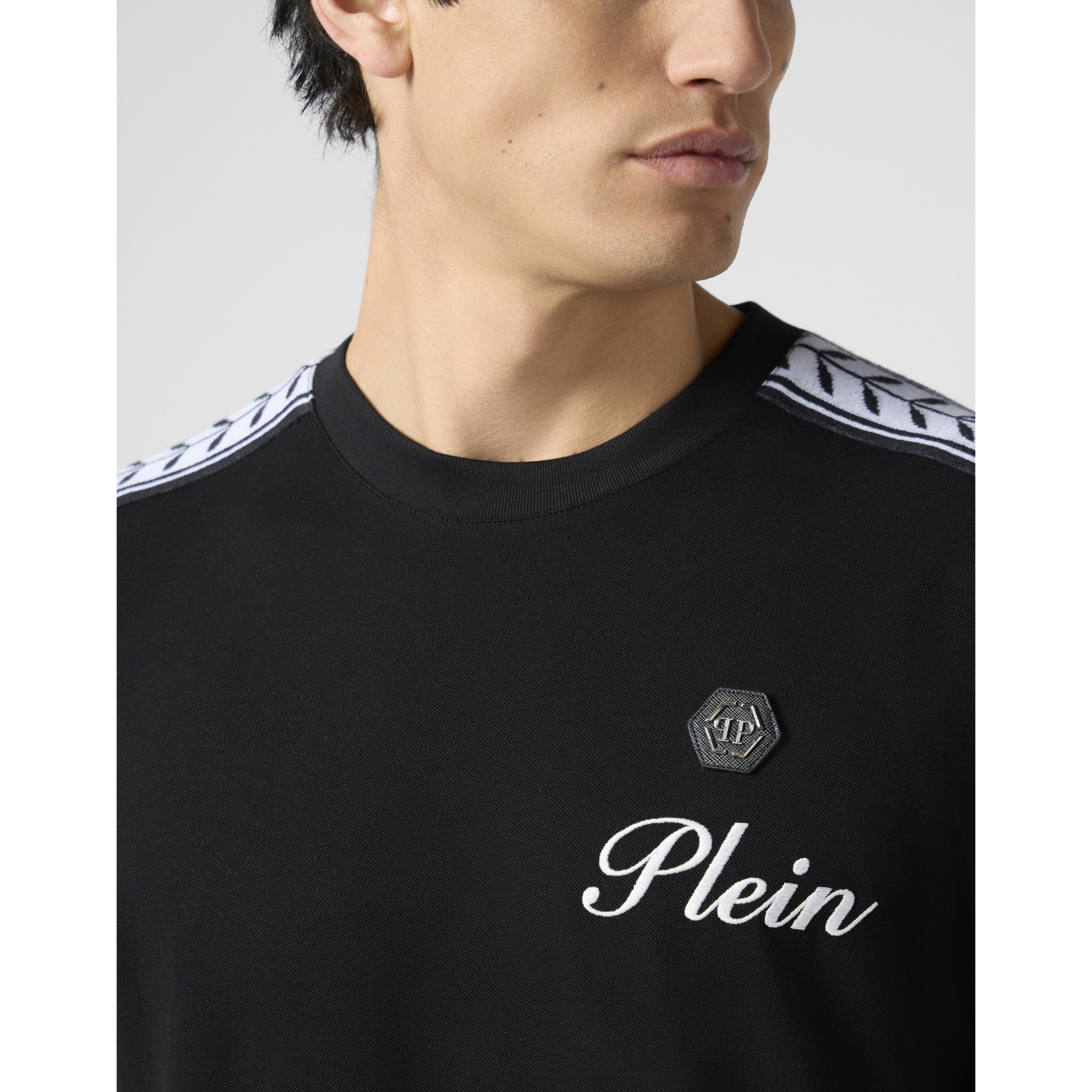 PHILIPP PLEIN Camiseta de cuello redondo y manga corta