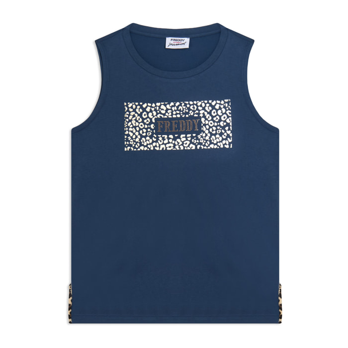 Canotta con Logo FREDDY e Grafica Animalier