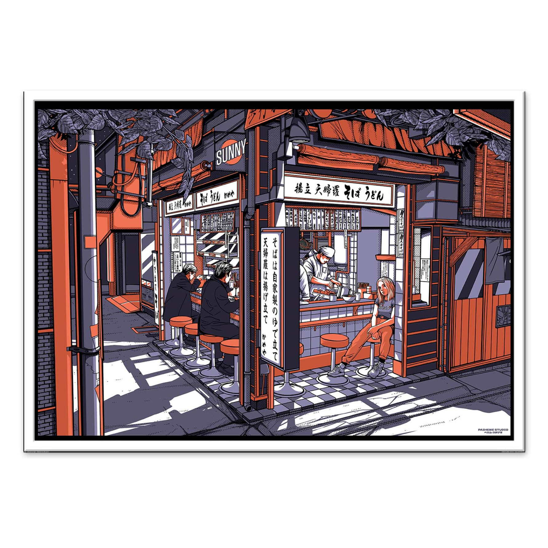 Affiche - Shibuya by night - Paiheme Studio