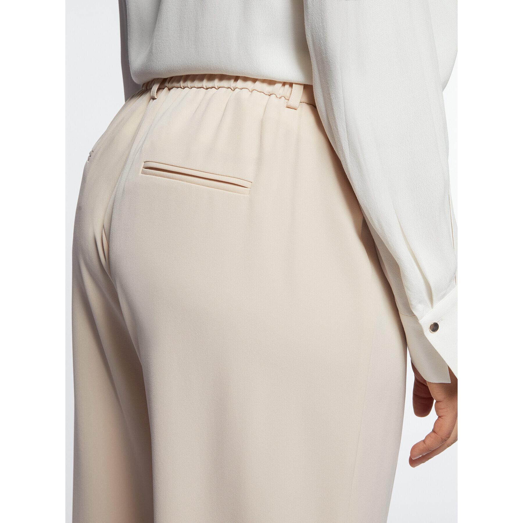 Fiorella Rubino - Pantaloni eleganti in tessuto fluido - Beige