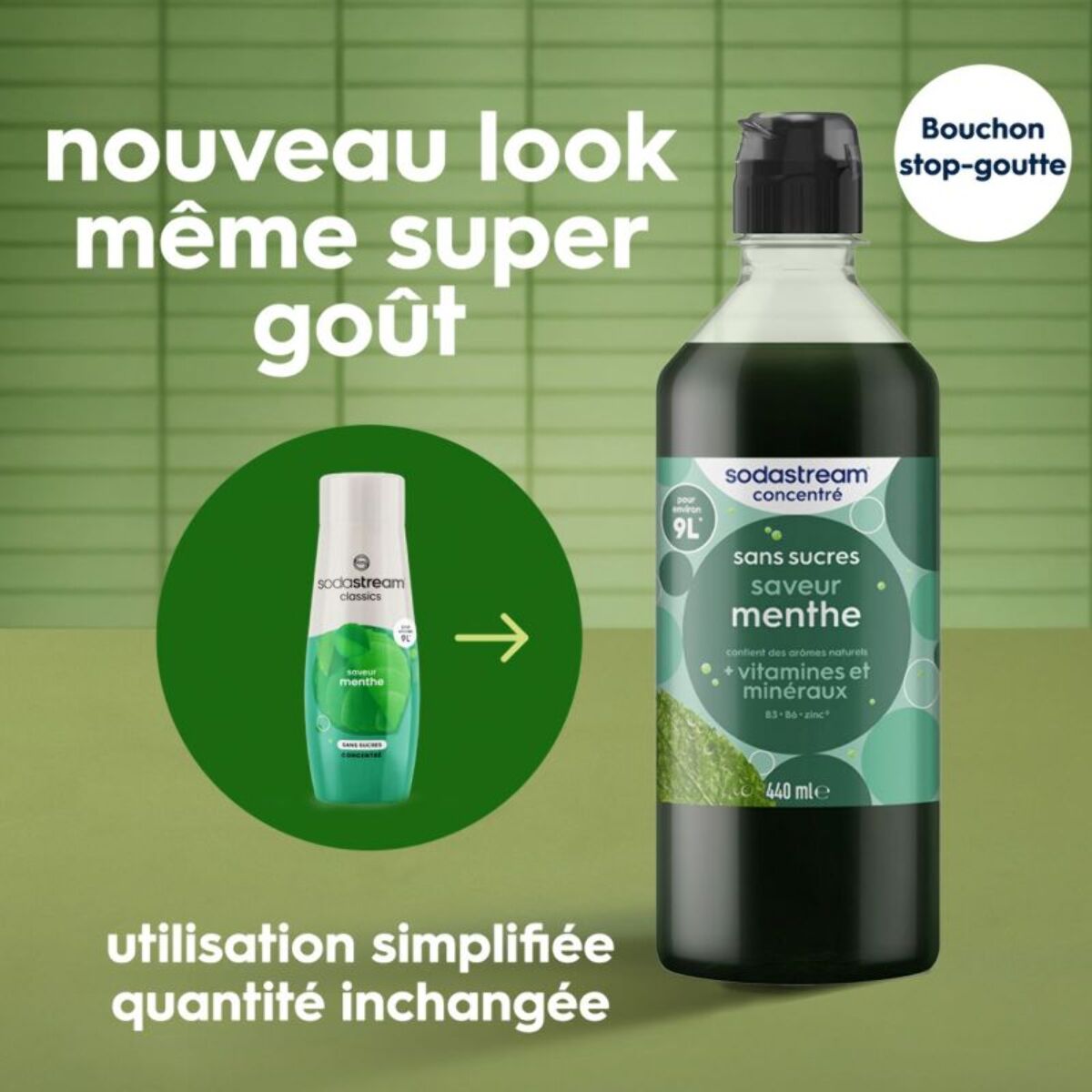 Concentré SODASTREAM MENTHE SANS SUCRES 440ml