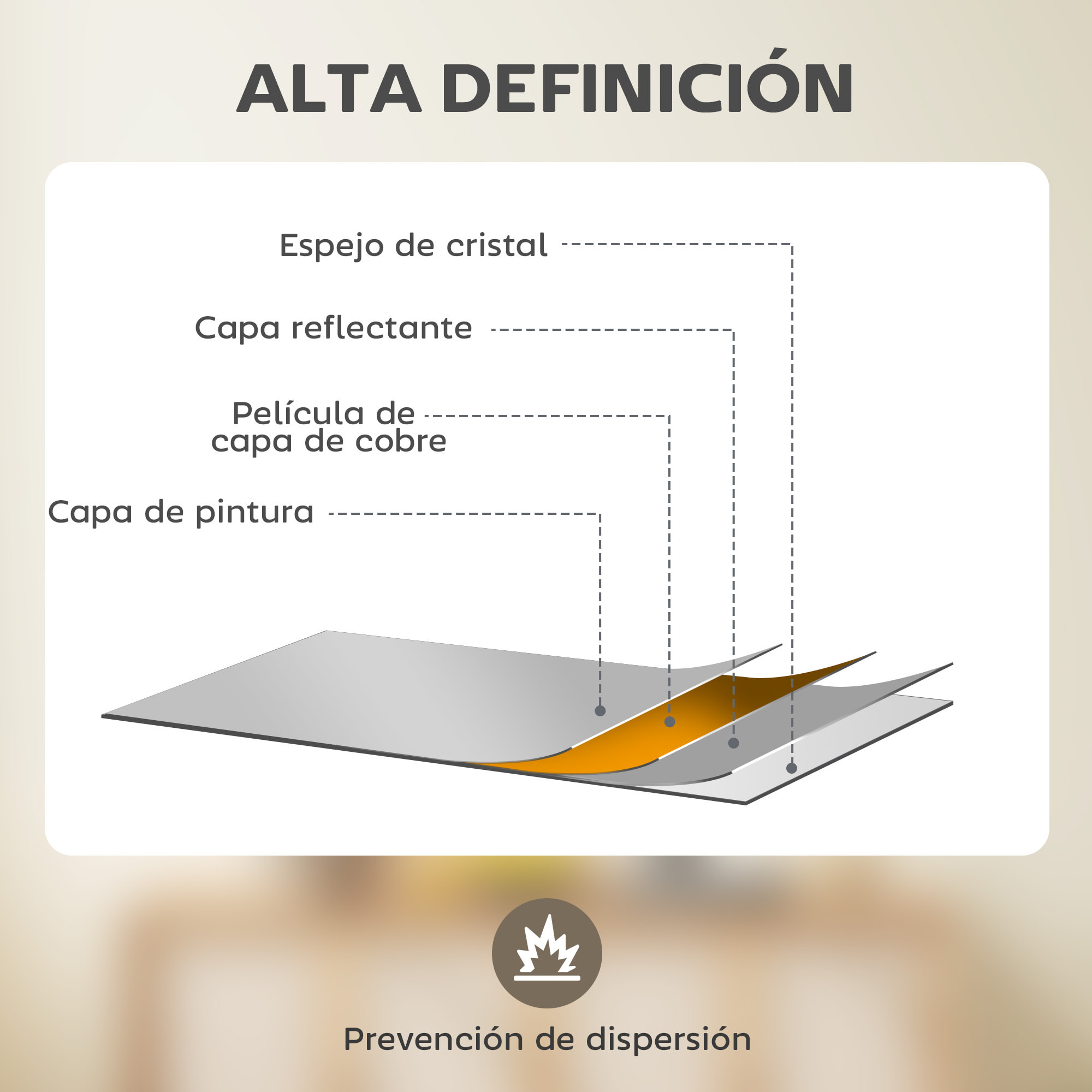 Espejo Rectangular de Pared, 70x50 cm, Espejo de Ventana con Marco de Metal, Decorativo para Salón, Dormitorio, Entrada