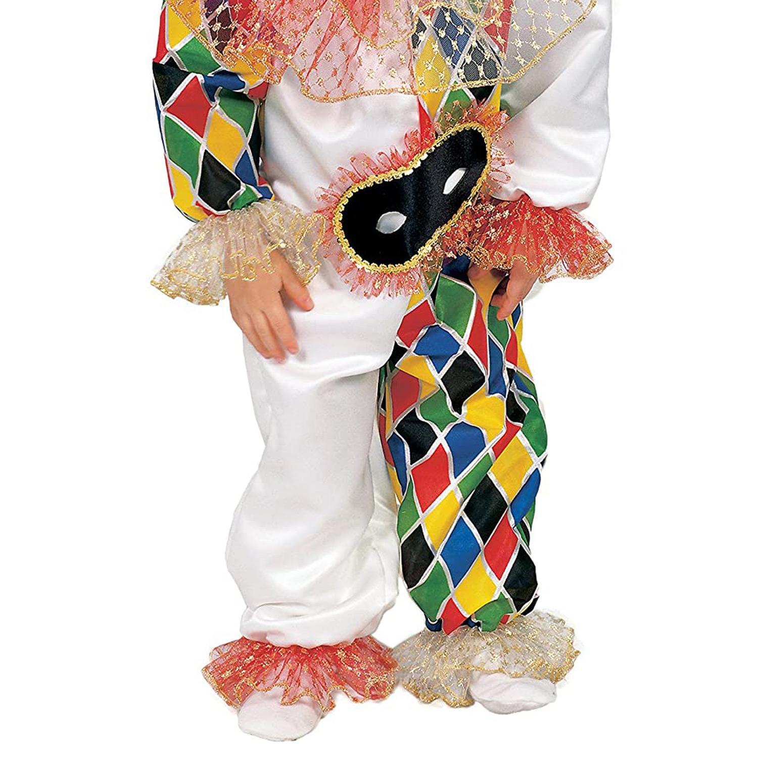 Costume Carnevale Travestimento Baby Arlecchino Bambino Originale