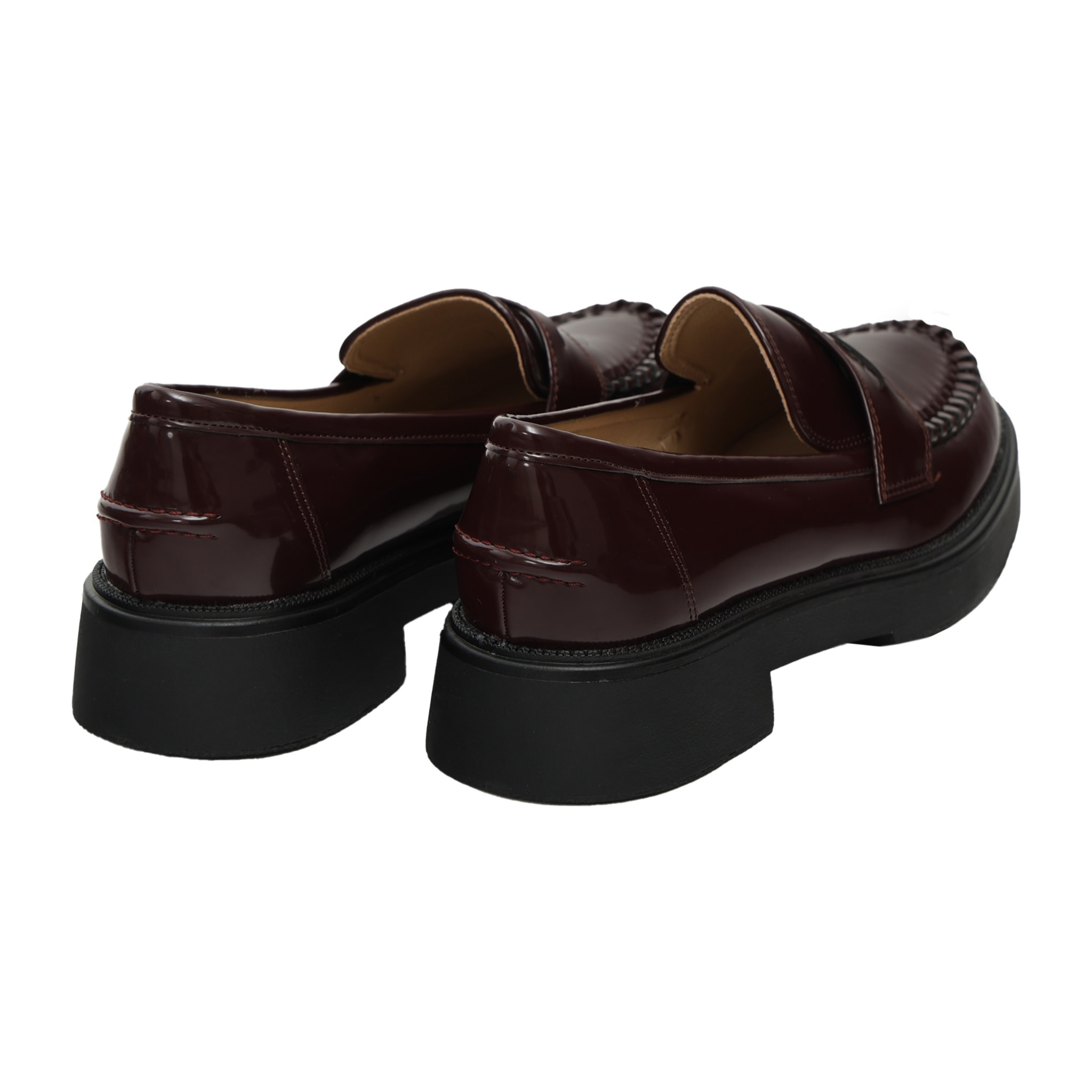 Mocassini con intreccio- tacco 4,5 cm