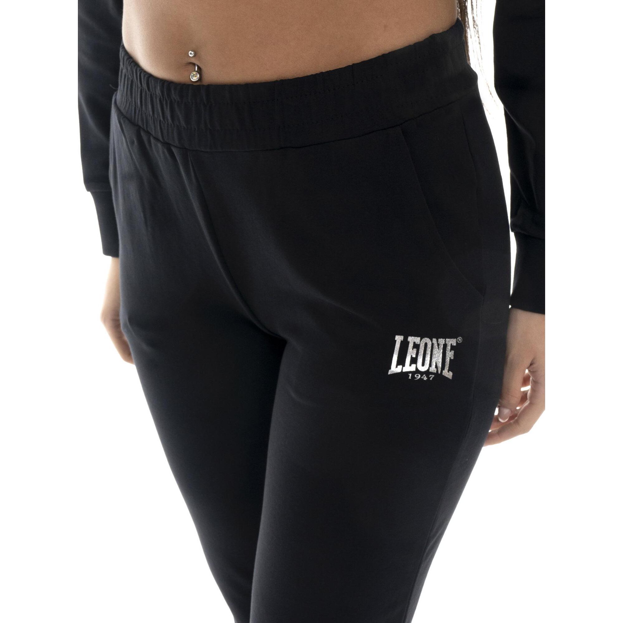 Tuta da donna in cotone non felpato con colletto e zip Leone Summer Bright