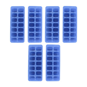 Lot de 6 Bacs à glaçons 14 glaçons Fackelmann Bar Concept