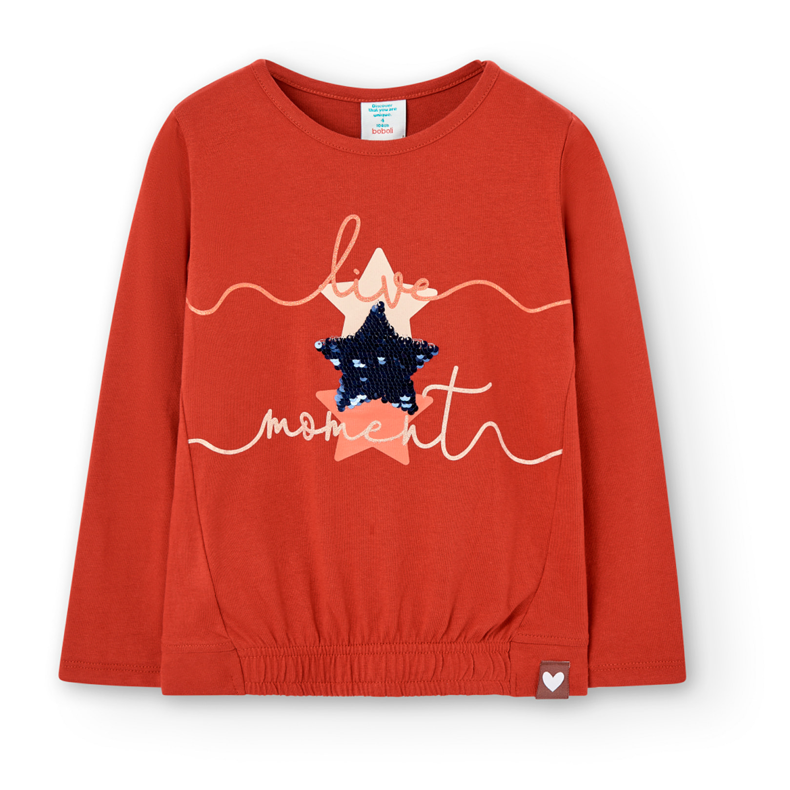 Camiseta punto "estrellas" de niña