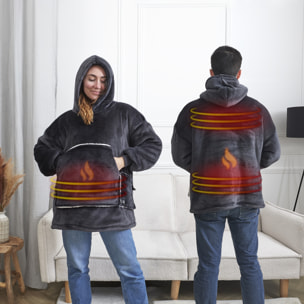 SWEAT PLAID CHAUFFANT GRIS