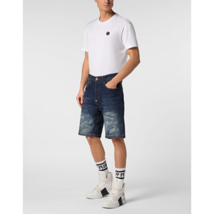 PHILIPP PLEIN PANTALONCINI DI JEANS FORMENTERA FIT