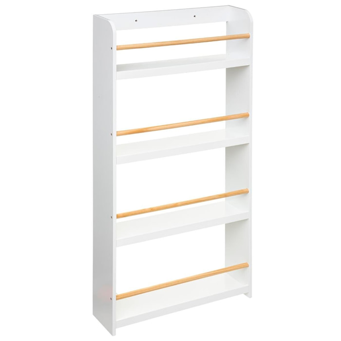 Librería infantil con 4 baldas color blanco