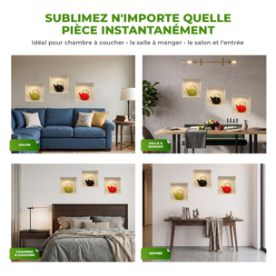 Stickers muraux 3D | Sticker Mural Autocollant effet 3D théière moderne - Stickers adhésifs 3D Chambre Salon Trompe l'oeil