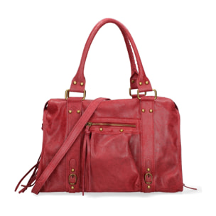 Borsa a spalla da donna - Modello Elara - Vera pelle - 41.0 x 28.0 x 13.0 cm