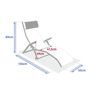 Transat Decima beige lin/acajou