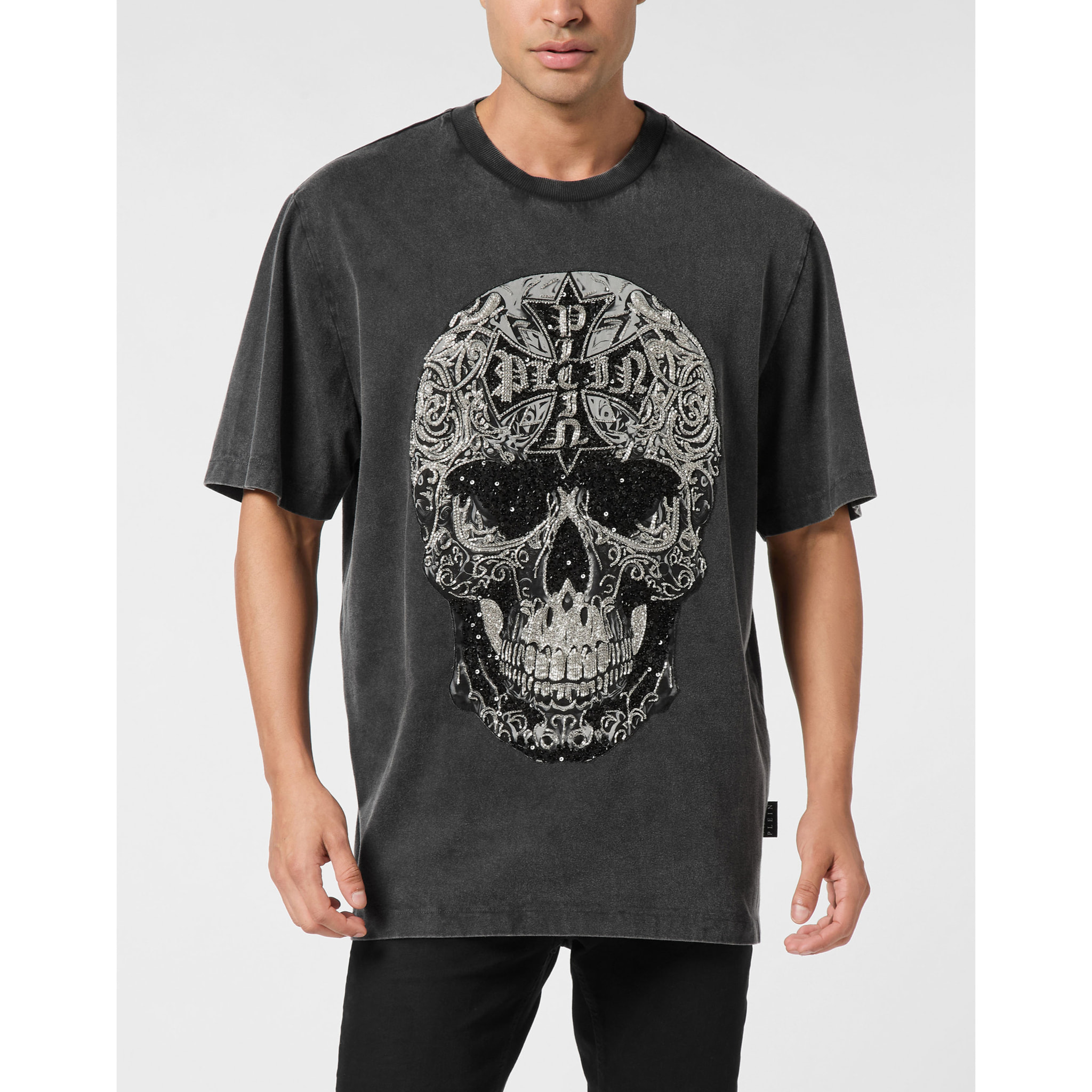 PHILIPP PLEIN T-Shirt Round Neck Ss SKULL