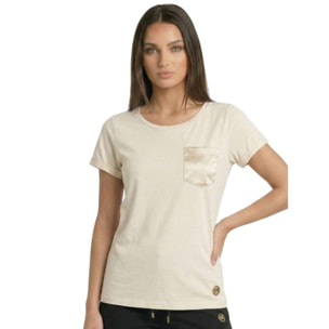 Camiseta elegante de manga corta para mujer