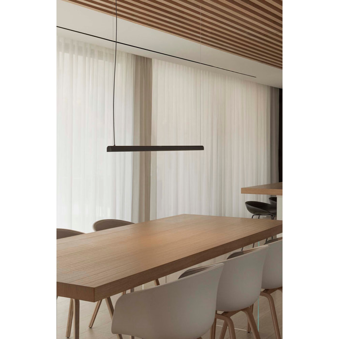 VICO 600 Lampada sospensione nera con canopy incasso