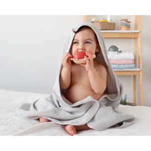 TOALLA DE BAMBÚ PARA BEBÉ GRIS