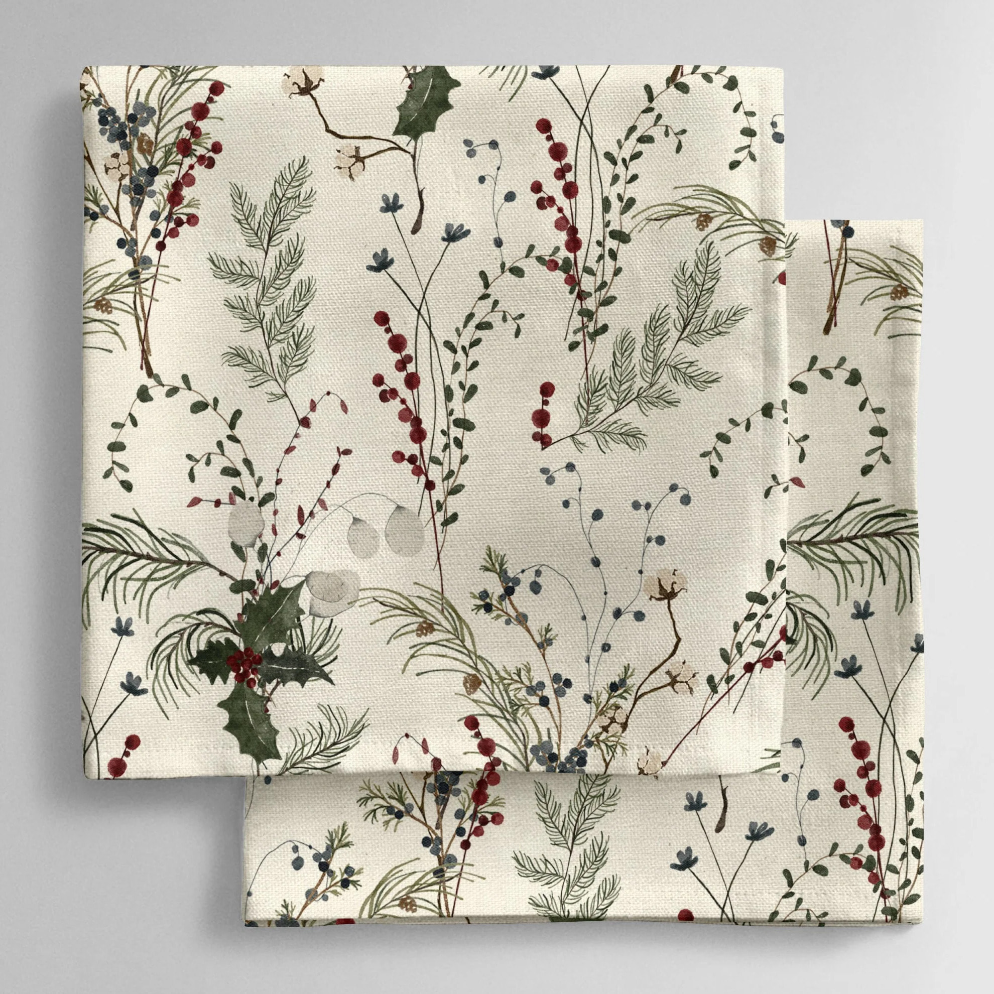 Lot de 2 serviettes Christmas Gui 2-100