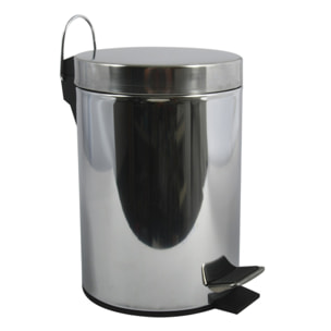 Poubelle à pédale Inox 5L Miroir MSV