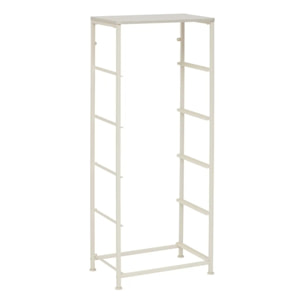 Rangement haut Tissa beige 5 tiroirs